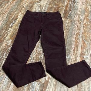 Aeropostale Maroon colored High waisted jegging sz 000